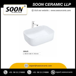 Mueble de baño de Color blanco de alta demanda, lavabo de tocador de mesa para Hotel, Villa y aplicación de oficina - Product Image 5