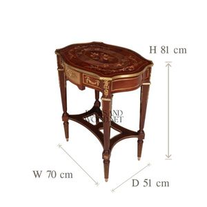 Classic Wooden Inlay <b>Table</b> Set - Product Image 6