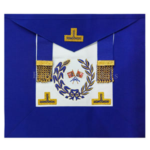 Masonic regalia CRAFT Grand undress apron สำหรับ asst. โลโก้ปักมือเลขานุการ - Product Image 4