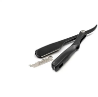 Nouveau rasoir de sécurité professionnel pliable à lame simple en acier inoxydable personnalisable pour hommes, écologique