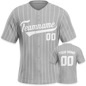 Camiseta de Béisbol Sublimada Personalizada de la Mejor Calidad, Transpirable, de Secado Rápido, 100% Poliéster, Uniforme Sublimado Profesional al por Mayor - Product Image 2