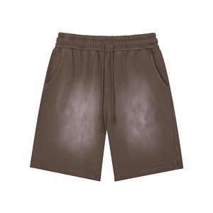 Custom Acid Wash <b>Vintage</b> Summer <b>Short</b> Pants High Quality 100% Cotton Eco-Friendly Solid Pattern Casual Fashion - Product Image 1