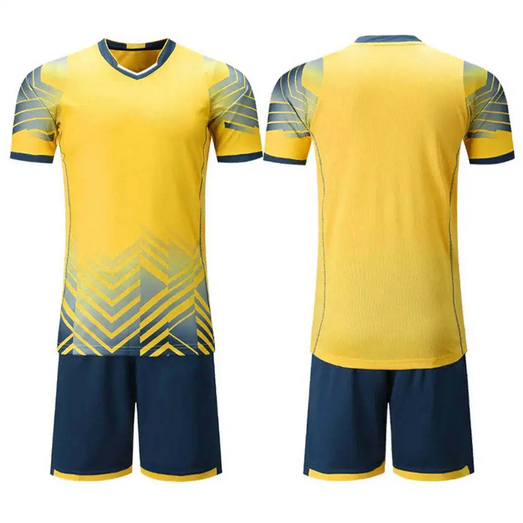 Ropa de entrenamiento y deportes Uniformes de fútbol Logotipo personalizado Conjuntos de camisetas y camisetas de fútbol Nuevo modelo Última impresión Adultos