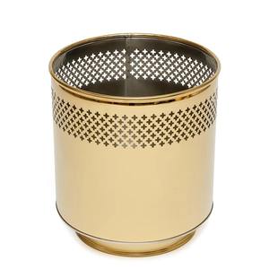 Modern Decorative Stainless Steel <b>Planter</b> with <b>Gold</b> Finish Indoor & Outdoor Use Metal Flower Container for Garden - Product Image 4