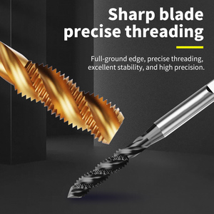 Tarauds de machine HSS à cannelures spirales BSW UNC, tarauds à filetage standard pour le métal, l'acier, l'aluminium, outils de perçage industriels - Product Image 5
