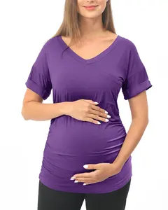 Kaus menyusui kualitas Premium, kaus menyusui bahan kain bagus untuk wanita hamil