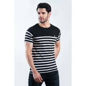 BAHMAN Men's Classic Slim Fit Summer Short Sleeve T-Shirt 100% Cotton 220 Grams Breathable Knitted Yarn Dyed Silk Screen - Product Image 1