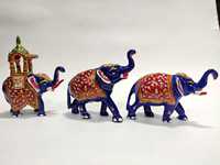 Tendance Designer Western Élégant Éléphant Figure Animal Statue Éléphant Émail Creative Ornement pour La Décoration De La Maison ensemble articles