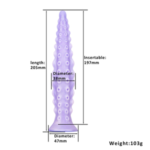 Fantasy Monster Alien Tentacule Gode Silicone Plug Anal Avec Ventouse Doux Adulte <span class=keywords><strong>Cadeau</strong></span> De Noël pour G-Spot Femmes - Product Image 6