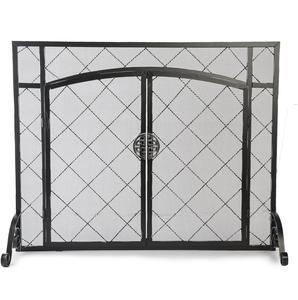 Elegant Iron Metal Fire Guard <b>Fireplace</b> Screen with Cover Baby Safety Fire Guard Screen <b>for</b> Open Fire/Gas Fires/<b>Log</b> Wood Burner - Product Image 6