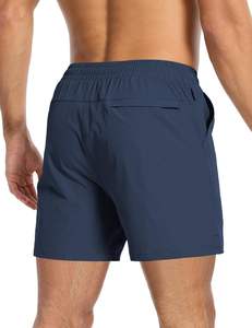 Pantalones cortos de malla atléticos personalizados con forro de compresión bolsillo para teléfono estilo deportivo para entrenamiento deportes Fitness gimnasio correr Jogging - Product Image 3