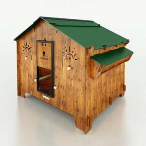 Gallinero de Casa grande resistente externo laminado HPL de alta calidad hecho en Italia - Product Image 1