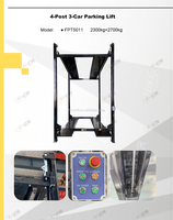 Empileur de voitures 3 niveaux 2300kg 2700kg, élévateur Autostacker, élévateur de stationnement triple pour voitures