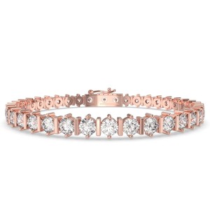 Unique Modern Round Cut Tennis <b>Bracelet</b> 1.25 Ct FG Lab Grown Diamond In Platinum For Bridal Anniversary Gift - Product Image 1