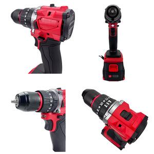 Perceuse sans fil multifonctionnelle 21V sans balai à percussion Tournevis sans fil à batterie pour le perçage - Product Image 4