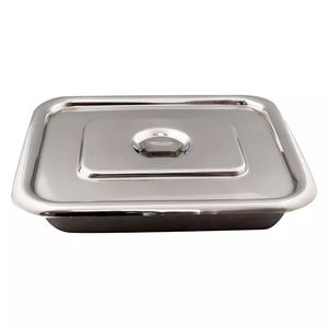 Bandeja de instrumentos médicos de acero inoxidable, herramienta útil para laboratorio clínico, bandeja de instrumentos dentales, bandeja básica para instrumentos quirúrgicos - Product Image 1