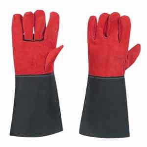 Guantes de soldadura de cuero de piel de cabra Premium Unisex de alta visibilidad suave y suave personalizado al por mayor guantes de soldadura de cuero - Product Image 3