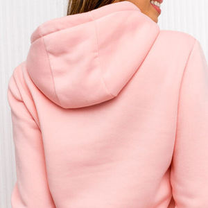 Wholesale Custom Logo High Quality Women Blank Full Zip up Drawstring Soft Fleece Oversized <b>Y2k</b> Hip Hop Women's <b>Hoodies</b> - Product Image 6