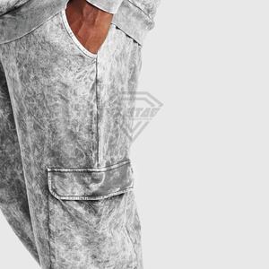 Survêtement vintage en coton 100% de haute qualité, lavage à l'acide, logo personnalisé, sweat-shirt respirant, survêtement d'hiver lavé à l'acide, personnalisé - Product Image 3