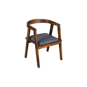 Sedie singole francesi a un posto gambe in legno mobili in legno di faggio sedia da pranzo sedia con tronchi fusi durevoli