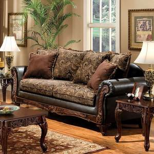 ชุดห้องนั่งเล่นไม้สักเจสสิก้า พร้อมงานแกะสลัก สีน้ำตาล - Product Image 5