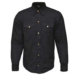 Chemise de moto en flanelle avec coussinets de Protection de niveau 1 approuvés CE doublés de tissu de Protection pour moto et course automobile - Product Image 3