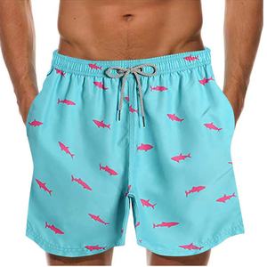 Shorts de bain pour hommes, séchage rapide, avec doublure en mesh - Shorts de bain pour hommes, imprimés par sublimation, shorts de plage - Product Image 6