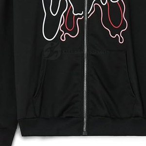 2023 femmes personnalisé surdimensionné pull à capuche manches longues grande taille en gros doublé 100% coton polaire strass décor hiver - Product Image 6