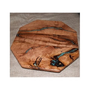 Posavasos de resina epoxi de madera para Decoración de mesa, posavasos de madera para beber, café, té, cerveza, posavasos - Product Image 1