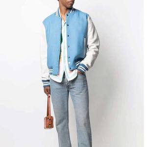 Diseño de color personalizado Bomber College Varsity Letterman dos tonos ropa de hombre chaquetas High Street hombres Varsity chaquetas - Product Image 2