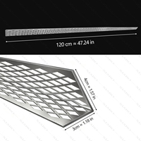 Cornière en aluminium perforée diamantée sur mesure, prix usine