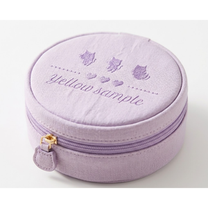Estuche de Joyería de Viaje, Bolsa Redonda de Tela - Product Image 1