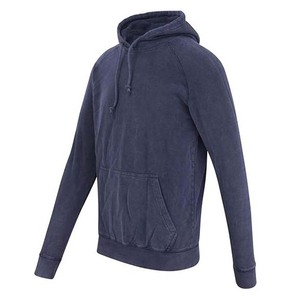 Sudadera con capucha para hombre con logotipo personalizado con lavado ácido y estampado de hojaldre desgastado al por mayor, jersey de felpa francesa de 400g/m², ropa de invierno para hombre, sudaderas con capucha - Product Image 4