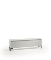 Terraneo EL181GR Mueble de TV Moderno para Sala de Estar, Tablero de Partículas, Compartimentos Espaciosos, Puertas Abatibles Prácticas, Hecho en Italia