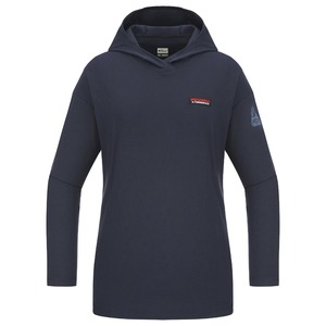 Camiseta con capucha larga y suave para mujer REWFTSF22450 - Product Image 1