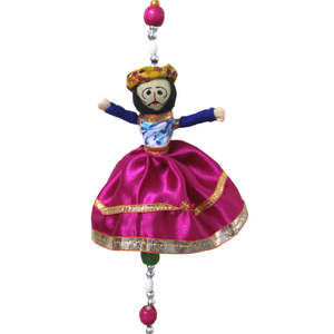 Wholesale Lot Rajasthani Traditional <b>Indian</b> Puppet <b>Dolls</b> Bohemian for Home Wall Hanging Mobile String Decoration for Diwali - Product Image 3