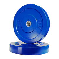 Ensemble de plaques de musculation en caoutchouc souple antidérapant de haute qualité et durable, 10-25 kg, couleur personnalisée, marque HRM, unisexe