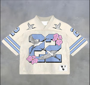 เสื้อเจอร์ซีย์ใส่เล่นฟุตบอลแห้งเร็วเสื้อครอปทีมฟุตบอลอเมริกันทีมฟุตบอลแห้งเร็วเสื้อครอปรักบี้ - Product Image 4