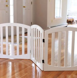 Portes professionnelles pour animaux de compagnie barrières de sécurité en bois couverture des frontières pour chiot et autres animaux de compagnie pour la maison jardin intérieur en vrac quantité - Product Image 4