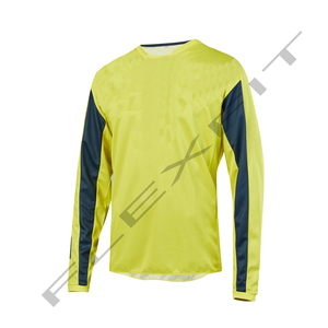 Custom Solid <b>Black</b> Long Sleeve Motocross Jersey With Sublimation Printing Quick Dry Men's Racing Shirt Full Sleeve Polyester - Product Image 3