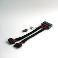 Conjunto de cables de Alimentación y datos SATA personalizado de primera calidad Arnés de cableado de plano posterior HDD SSD confiable para servidores y almacenamiento industrial