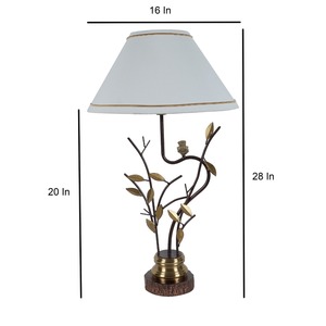 Lampadaire moderne de style luxueux Abat-jour en tissu blanc Lampes en gros fabriquées en Inde Lampe portable facile et légère durable 2025 - Product Image 3