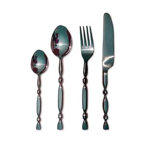 Juego de Cubiertos de acero inoxidable de alta calidad, tenedor y cuchillo de cuchara pulida de oro rosa hecho en La India a un precio asequible - Product Image 4