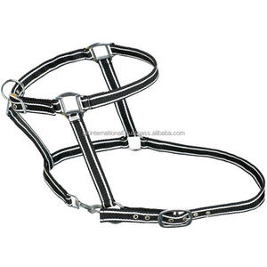 Custom Made Double <b>Thick</b> Premium Nylon Horse Halter Premium Double Stripe Pattern Nylon Halter Horse with Adjustable Hardware - Product Image 5