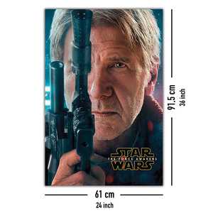 Affiche de style moderne Star Wars Episode 7 avec Han Solo pour décoration murale - Product Image 2