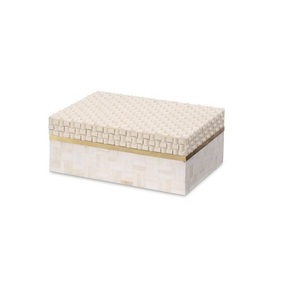 Best Quality Handmade Real Mother of Pearl Inlay Jewelry Boxes Stylish MOP Bone Inlay Jewelry Box - Product Image 6