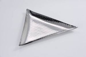 Vente chaude Écologique Rectangulaire Plat De Service Plateau Martelé Argent avec Or Métal Poignées Assiette Décorative Plateau pour La Maison - Product Image 2