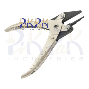 parallel 3 Step Round/<b>Flat</b> Plier Wire Looping Plier spring handle 140mm jewelry making tools for bending wrapping DIY Craft Use - Product Image 4