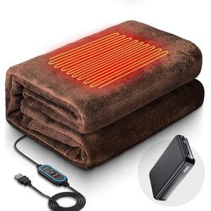 <span class=keywords><strong>Manta</strong></span> Eléctrica USB Portátil, Impermeable, con Control Remoto, 3 Niveles <span class=keywords><strong>de</strong></span> <span class=keywords><strong>Calor</strong></span>, Acogedora, <span class=keywords><strong>de</strong></span> Poliéster, para Casa, Auto, Camping, Oficina, Viajes - Product Image 1