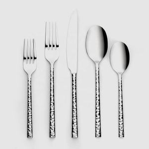 Sale Luxury Gold Polished Restaurant Stainless Steel Flat Handle <b>Cutlery</b> Stainless Steel <b>Cutlery</b> Flatware Wedding Set - Product Image 2